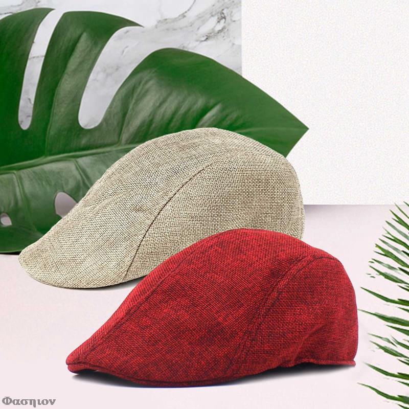 Western Style Classic Irish Flat Ivy Cap Tweed Newsboy Cap For Men Dark Grey Khaki Retro Cap For Men And Women