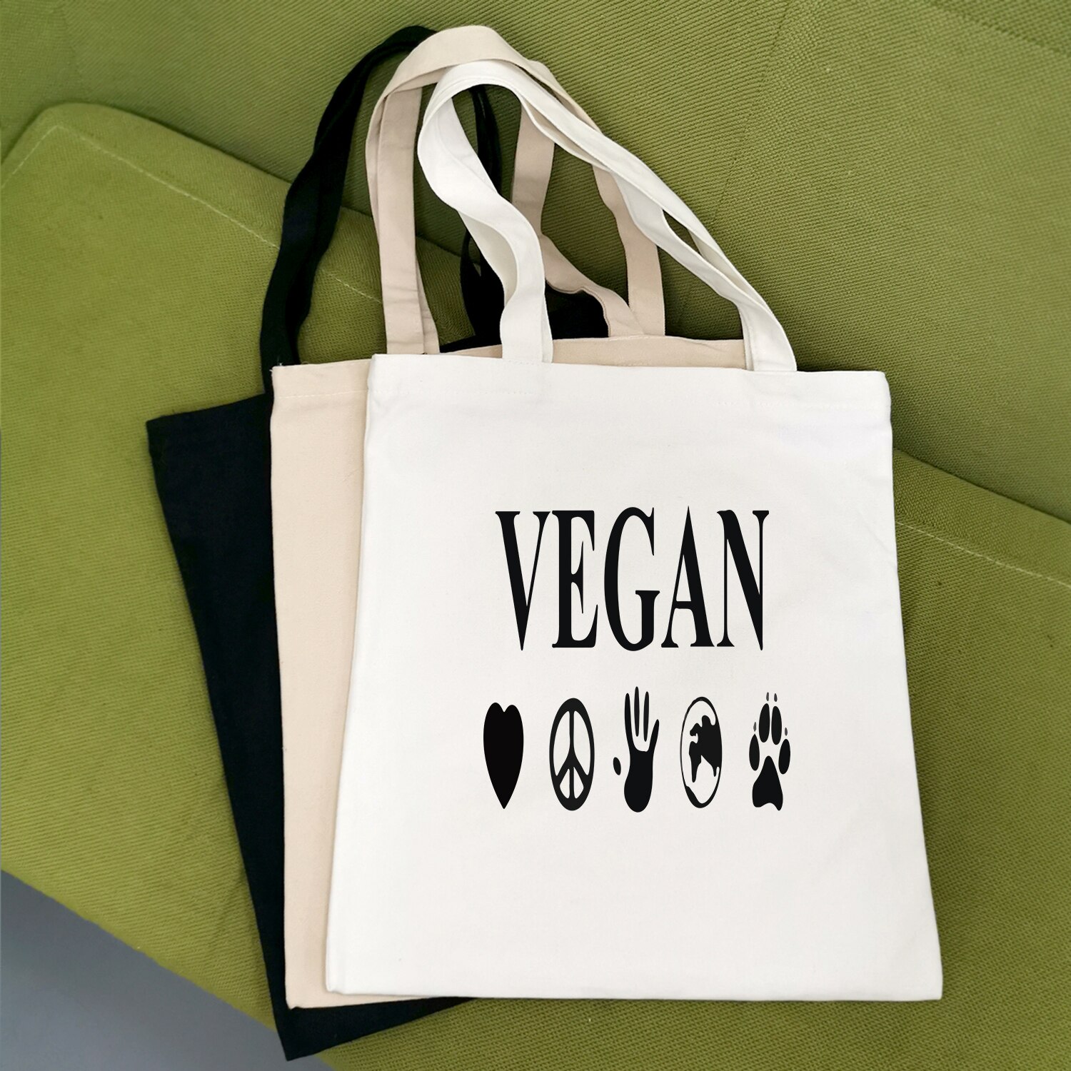 Tote Bags for Women Canvas Reusable Shopping Bags Korean Large Capacity Shopper Handbag for Girls Foldable Shoulder Bags