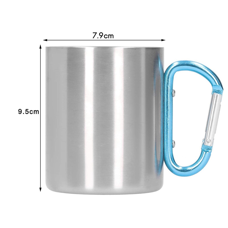 Tazza da caffè da campeggio da 12 once tazza da caffè in acciaio inossidabile Home Office tazza da tè bevanda calda e fredda