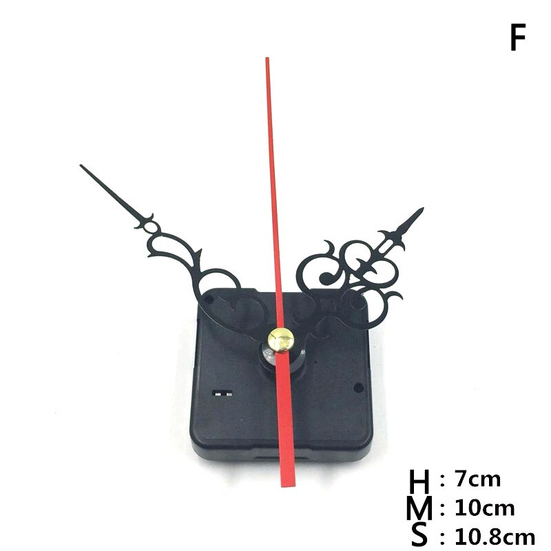 ! 1Set Diy Opknoping Quartz Horloge Stille Wandklok Beweging Quartz Reparatie Beweging Klok Mechanisme Onderdelen Met Naalden: F