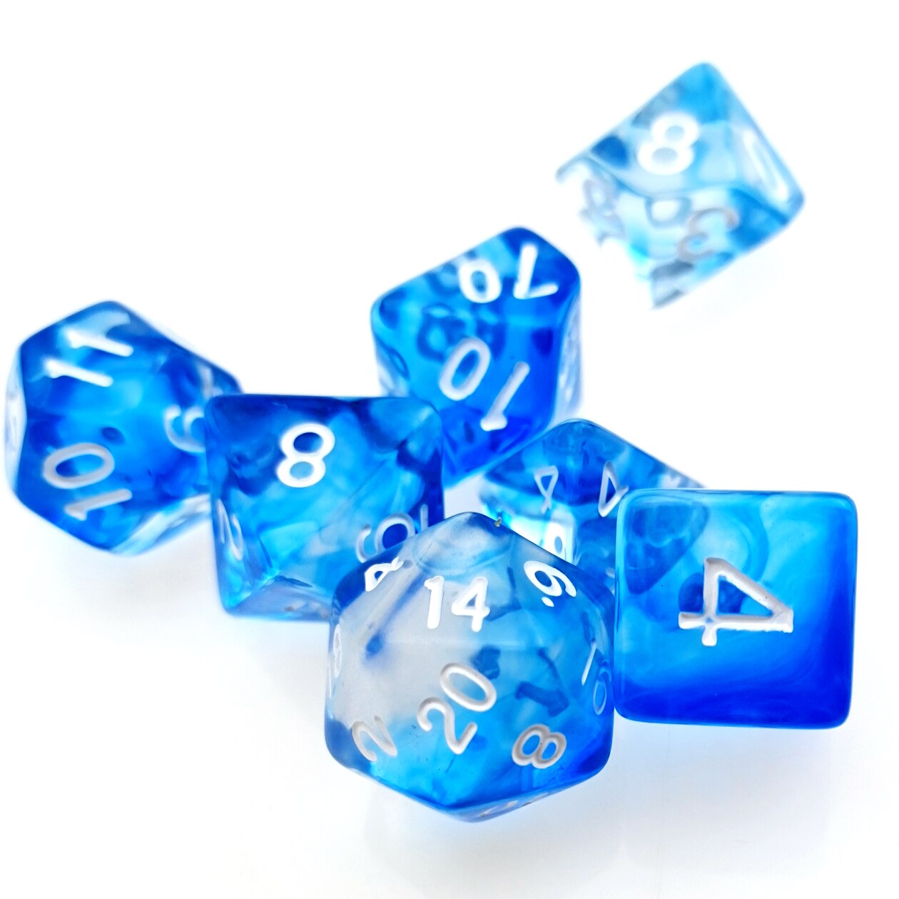 Rollooo Nebel Transluzent Blau polyedrisch Würfel einstellen