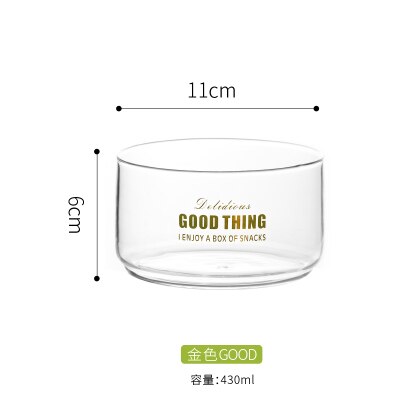 Glass Storage Jars Heat-Resistant Stackable Food Airtight Container Coffee Fruit Miscellaneous Grains Bottle Kitchen Organizer: M without cover