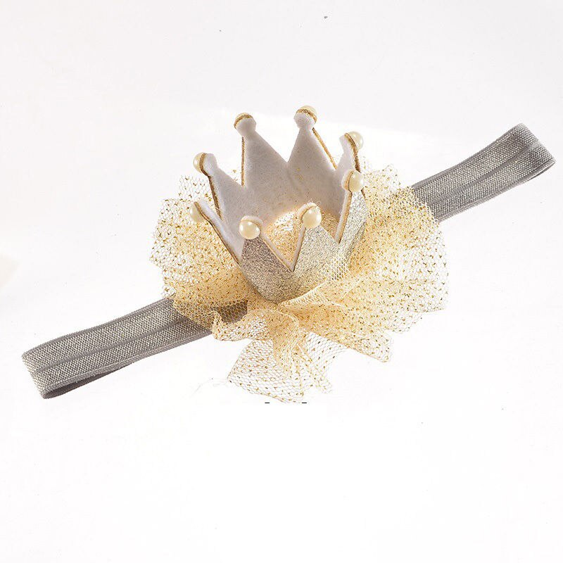 Newborn Crown Headband Gold princess crown Baby Girls Cute Hair Band Infant Kids Hair Accessories Children Photo Props 1pc Xmas