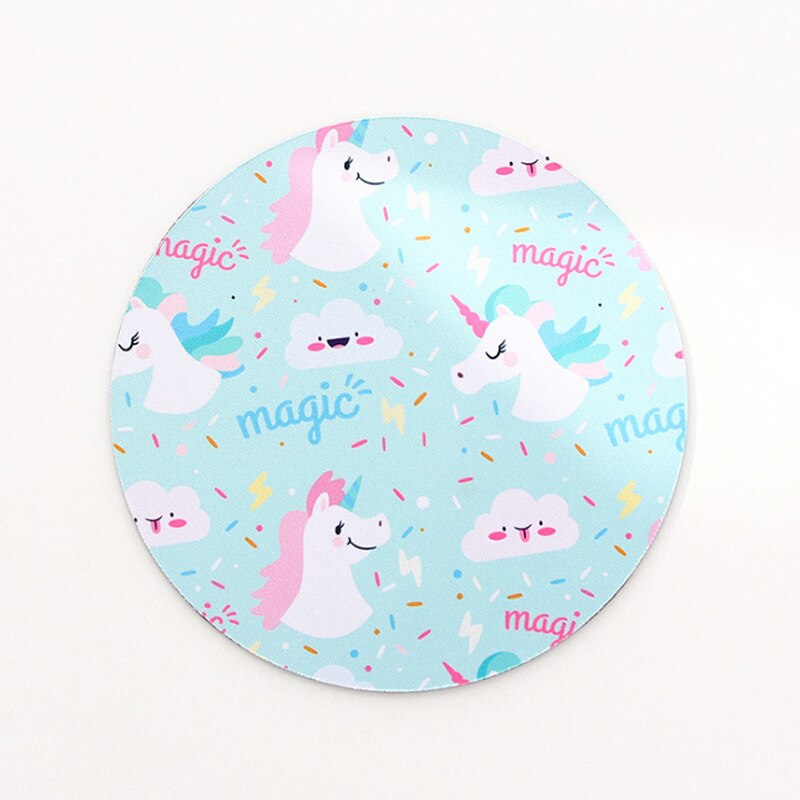 Kawaii Round Celestial Mouse Pad Soft Mat For Game Computer Cap Desk Mat Pads Non-Slip Rubbe PC Waterproof Office MousePad 22cm: 22x22cm 12