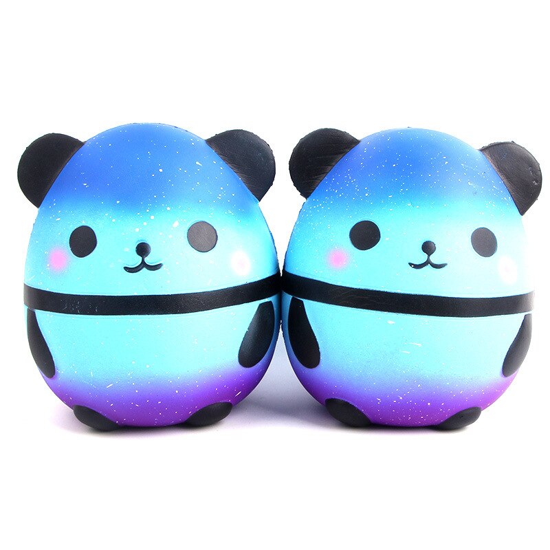 15CM big squishy slow rising jumbo lanyard Squishy Slow Rising Starry sky panda squeeze lanyard for keys groot phone strap