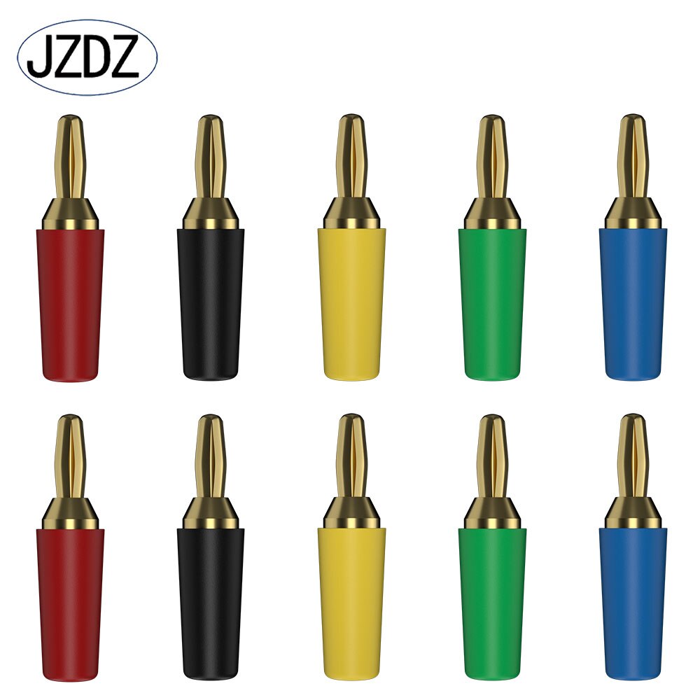 Jzdz 10 Stks/partij 2.5Mm Banana Plug Elektrische Connector Adapter 5 Kleuren J.10007