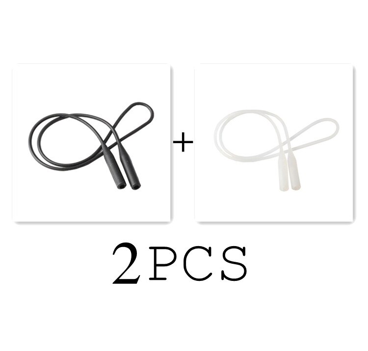 1 Pc Verstelbare Kleur Elastische Siliconen Brillen Bandjes Zonnebril Keten Sport Anti-Slip String Bril Touwen Band Cord Holder: B6-2PCS