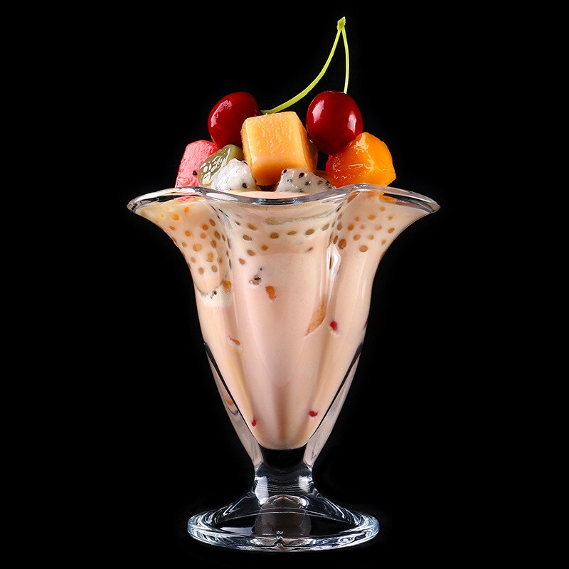 Glass Ice Cream Cup, Dessert Milkshake Cup, Ice Cream Cup, Multiple Styles, High Temperature Resistance, Good ,