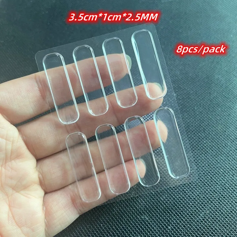 Transparante Zachte Siliconen Deurstopper Bumper Mute Stickers Wandbescherming Uitlaatdemper Deurstopper Meubels Anti-Crash Pad: YELLOW