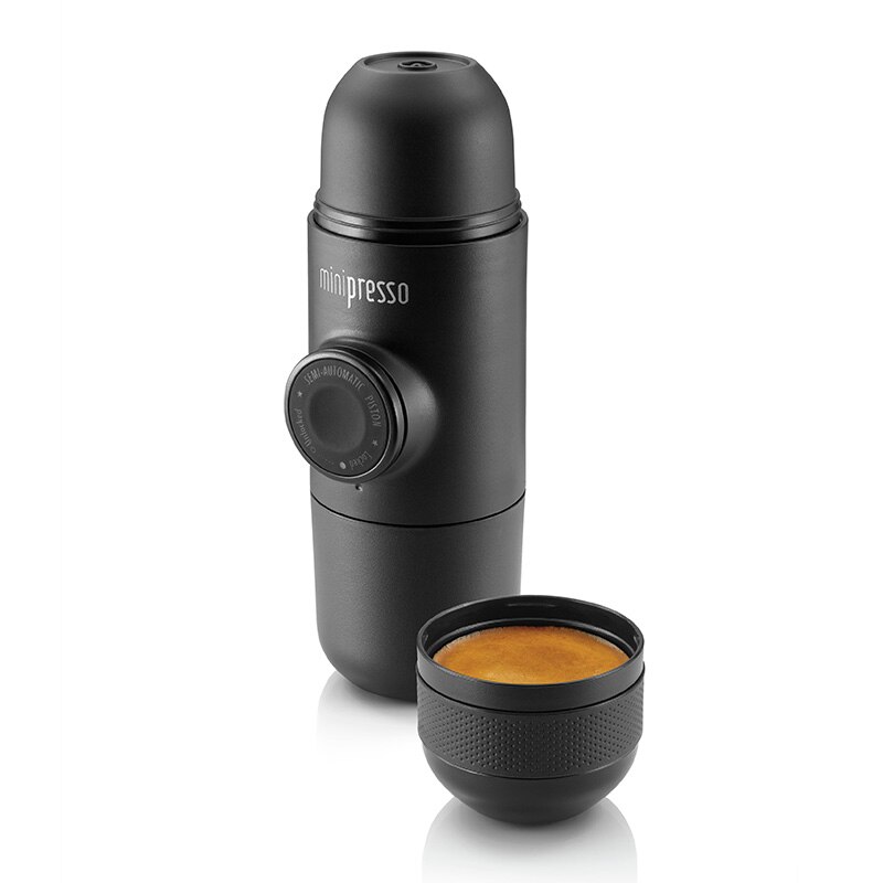 Wacaco minipresso gr, bærbar espresso kaffemaskine, kompatibel malet kaffe, lille/mini rejse kaffemaskine.