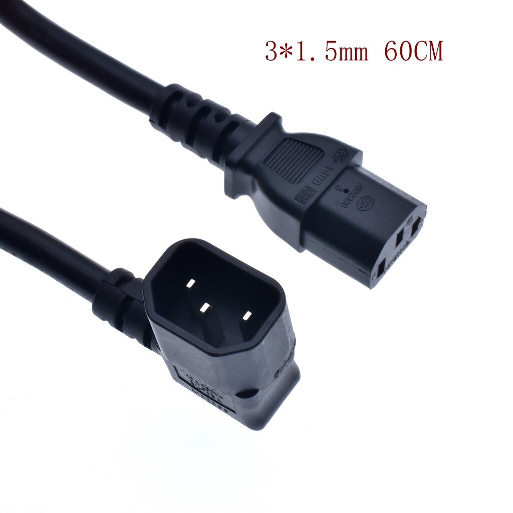 Iec 60320 c13 vinkel omformer vinkel skjøtekabel  c13 to c14 pdu opp og ned rett vinkel strømkabler hann til hunn ac strømledning: Lilla