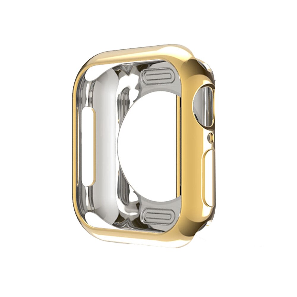 Urcover etui til apple watch series 5 4 3 2 1 band cover 42mm 38m 40mm 44mm slim tpu cover protector til iwatch 4 44mm: Guld / 44mm( serier 5 4)
