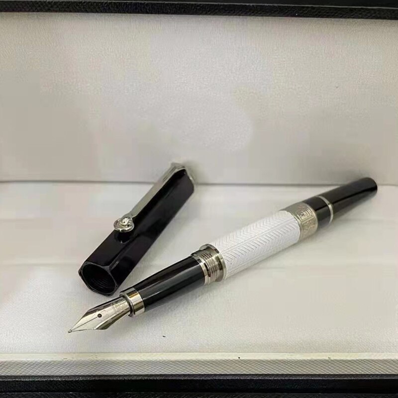 Pluma estilográfica de lujo para hombre y mujer, pluma de tinta de lujo MB, gran escritor, William Monte, metal, romero, blanc, sin caja, novedad de 2022