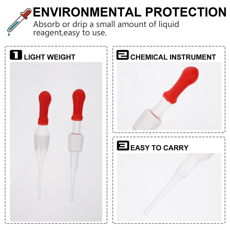 10pcs Glass Droppers Dropping Pipettes Laboratory Pipettes Liquid Pipettes