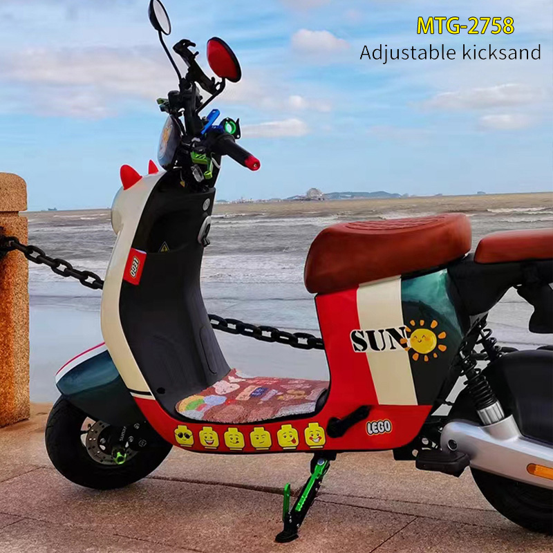1 st Motorcycle Kickstand Parking Kick Stand Beugel Voet Side Statief Supportor Kruk Houder Crossmotor Motor Accessoires