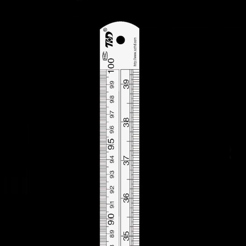 Metric Side Ruler Double Side Stainless Steel Straight Ruler Metric ... – Grandado