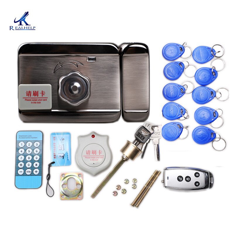 Room Door Locks Smart Magnetic Stanard RF Card 125KHZ Electronic House Locks Keypad Door Lock DC12V Convenient And Modern: D type