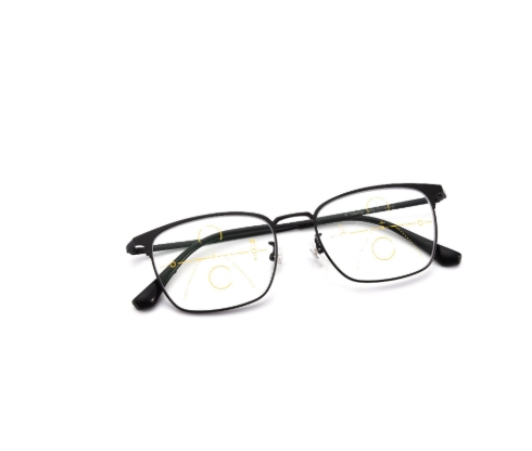 Can See Far To See Near A Body Progressive Multi-focus Anti-blue Light Two-color Reading Glasses: XS / Champagne