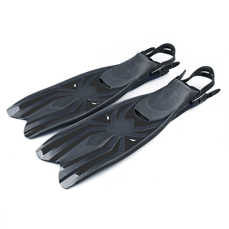 TPR-aletas de buceo para adulto, flexibles, antideslizantes, de goma, ajustables, abiertas, profesionales