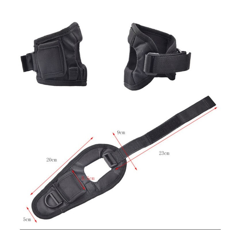 Underwater Scuba Diving Dive Glove LED Torch Flashlight Holder Soft Black Neoprene Hand Arm Mount Wrist Strap Glove