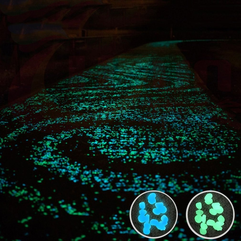 100/200/300 sztuk świecące w ciemności kamienie świecące kamienie fluorescencyjne jasne kamyki świecące kamienie robić akwarium ogród dekoracji