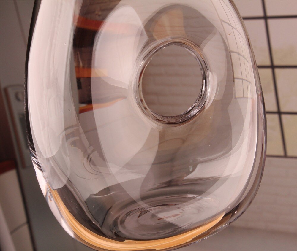 1PC 1500ml Glass Wine Decanter Tilted Snail Shaped Wine Container Aerator Wine Dispenser Carafe Bartender Bar Set J1110