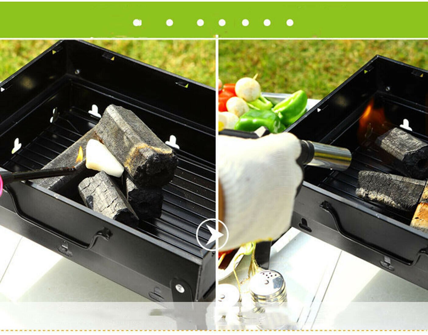 BBQ Grill Mat Baking Sheet Plate Easy Clean Grilling Picnic Camping Small Barbecue Stove Charcoal BBQ Grill