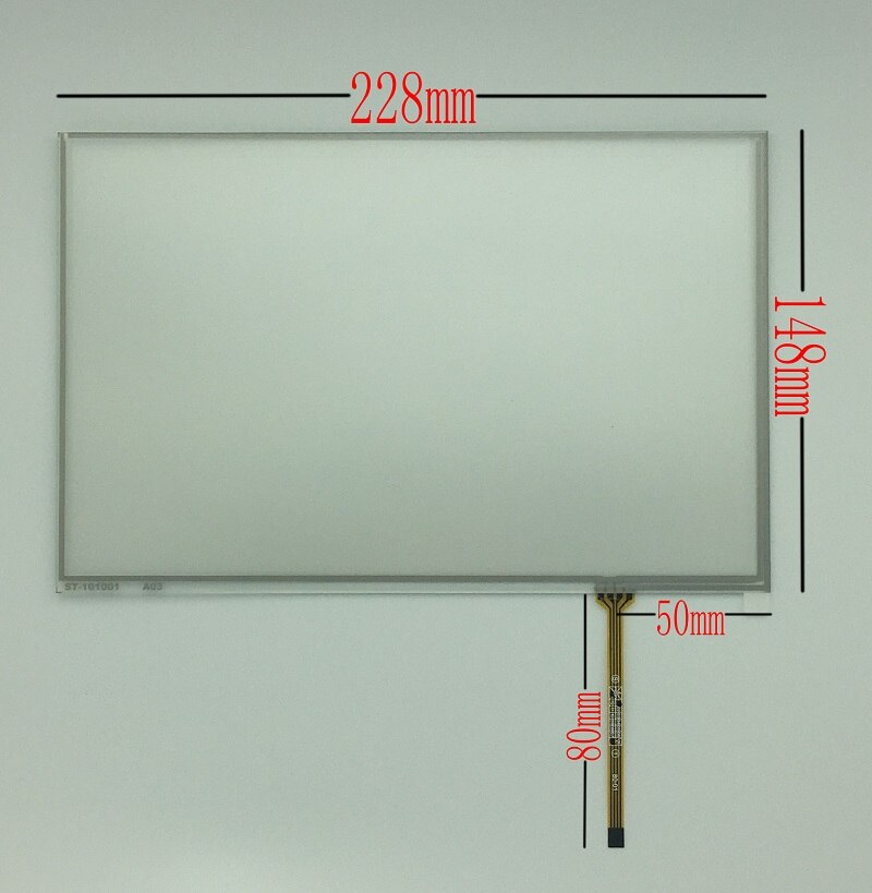 10.1" inch 4-wire resistive touch screen panel for HSD101PWW1 IPS LCD touch screen 228mm * 148mm