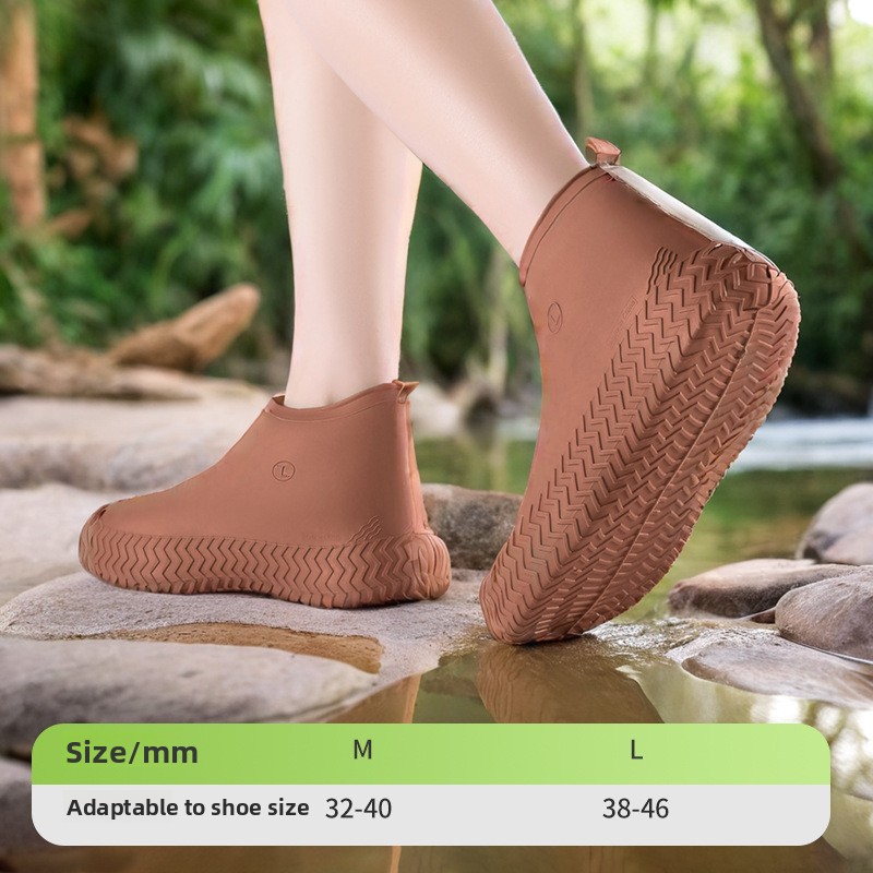 Wodoodporne silikonowe ochraniacze na buty Antypoślizgowe gumowe nakładki na buty na deszczowe dni Wielokrotnego użytku ochraniacze na buty M/L Akcesoria na mokry dzień