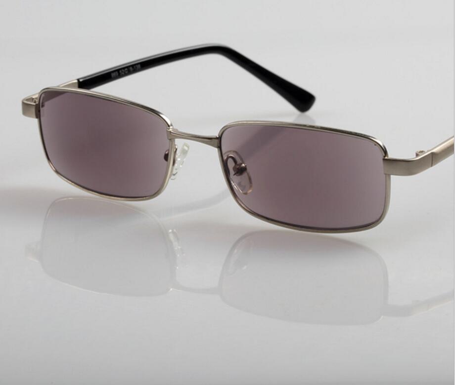 Metall Rahmen Photochrome Lesen Sonnenbrille Männer Frauen Presbyopie Brillen Sonnenbrille Verfärbung Dioptrien 1,0 zu + 4,0 L2