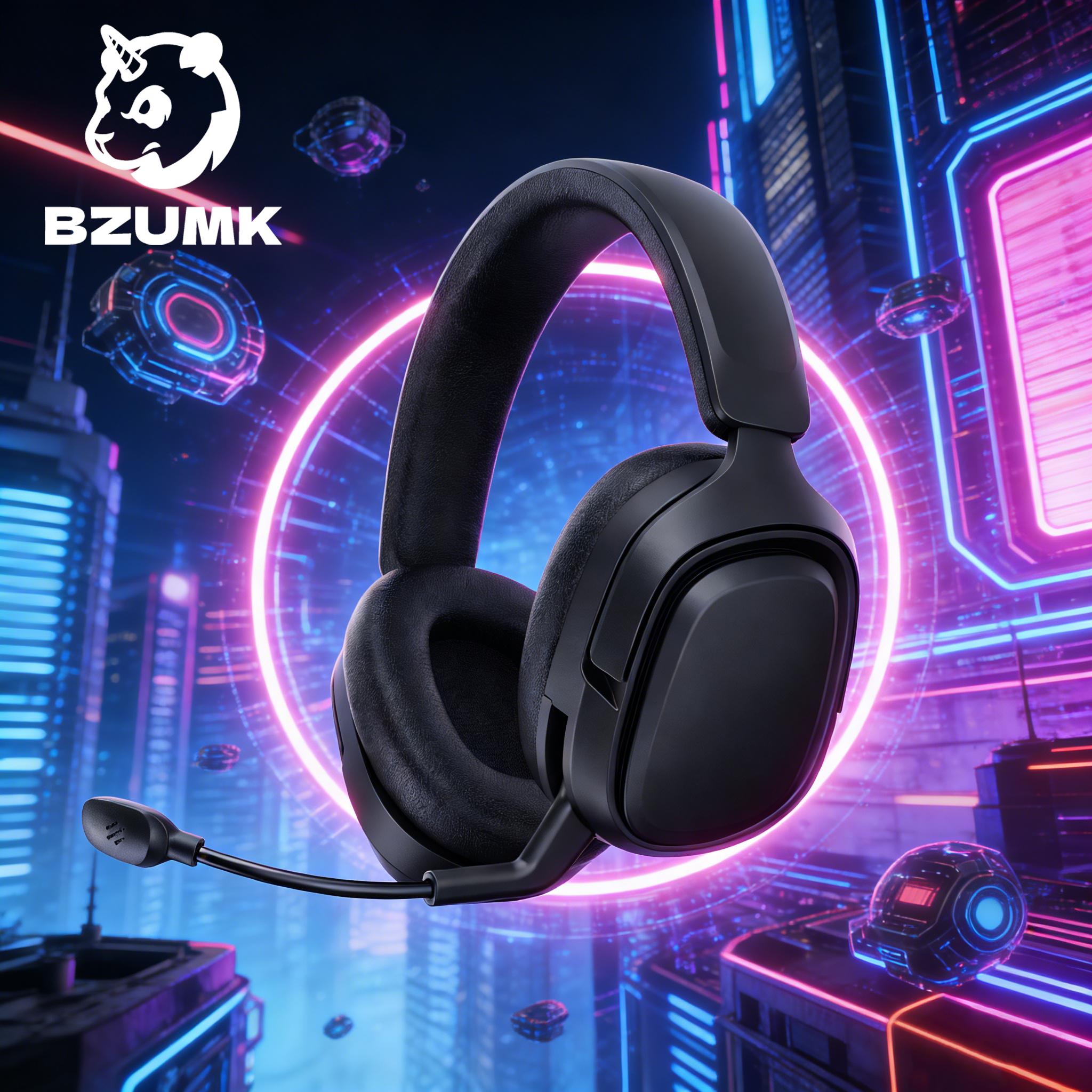 GT808 Gaming Earphones are lightweight and cool wireless stereo gaming headphones suitable for laptops and desktops: WHITE