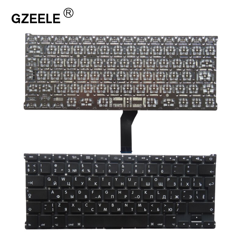 Teclado de repuesto para Macbook Air de 13 pulgadas, accesorio para Macbook Air de 13 &quot;, A1369, A1466, años a , US/UK/RU/FR/SP/AR/CZ/TR,