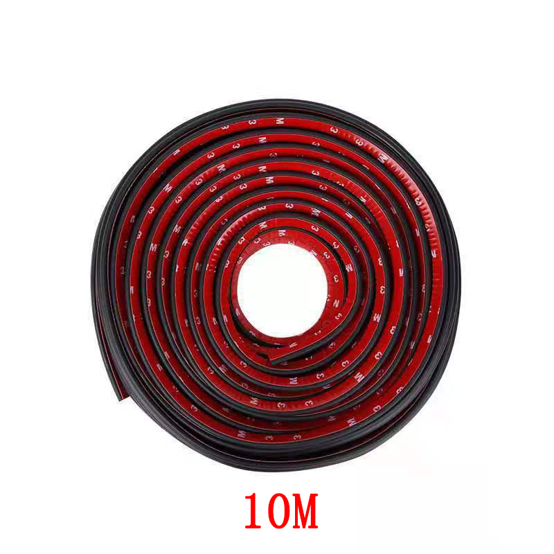 5/8/10 Metri Auto Porta Strisce di Tenuta Adesivo B Forma Guarnizione Guarnizioni In Gomma Isolamento Acustico di Tenuta Per Porta Tronco striscia di Gomma: Arancione