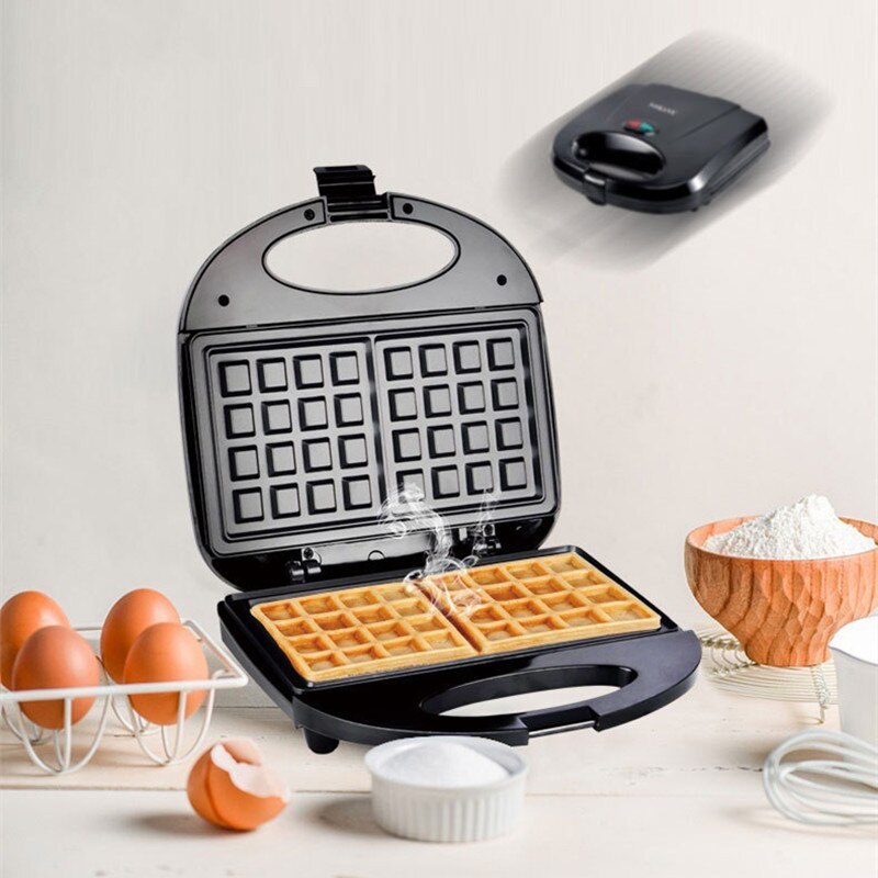 Electric Waffle Maker Large Size Home Double Disc Breakfast Machine Dessert Pastry Fast Making Kitchen Baking Waffle Molds