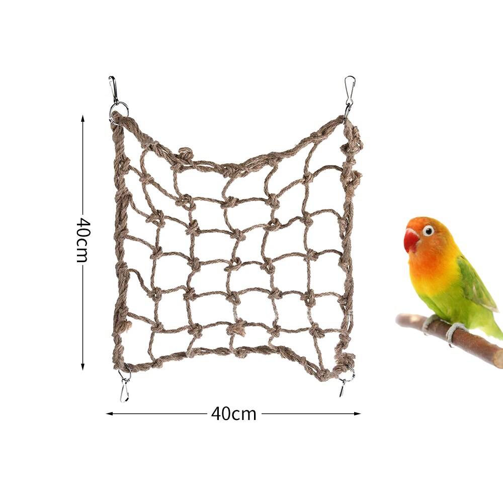 Sjovt mini ferrule legetøj til papegøje intelligens udviklingsspil farverige ringe fugl aktivitet træning legetøj: D