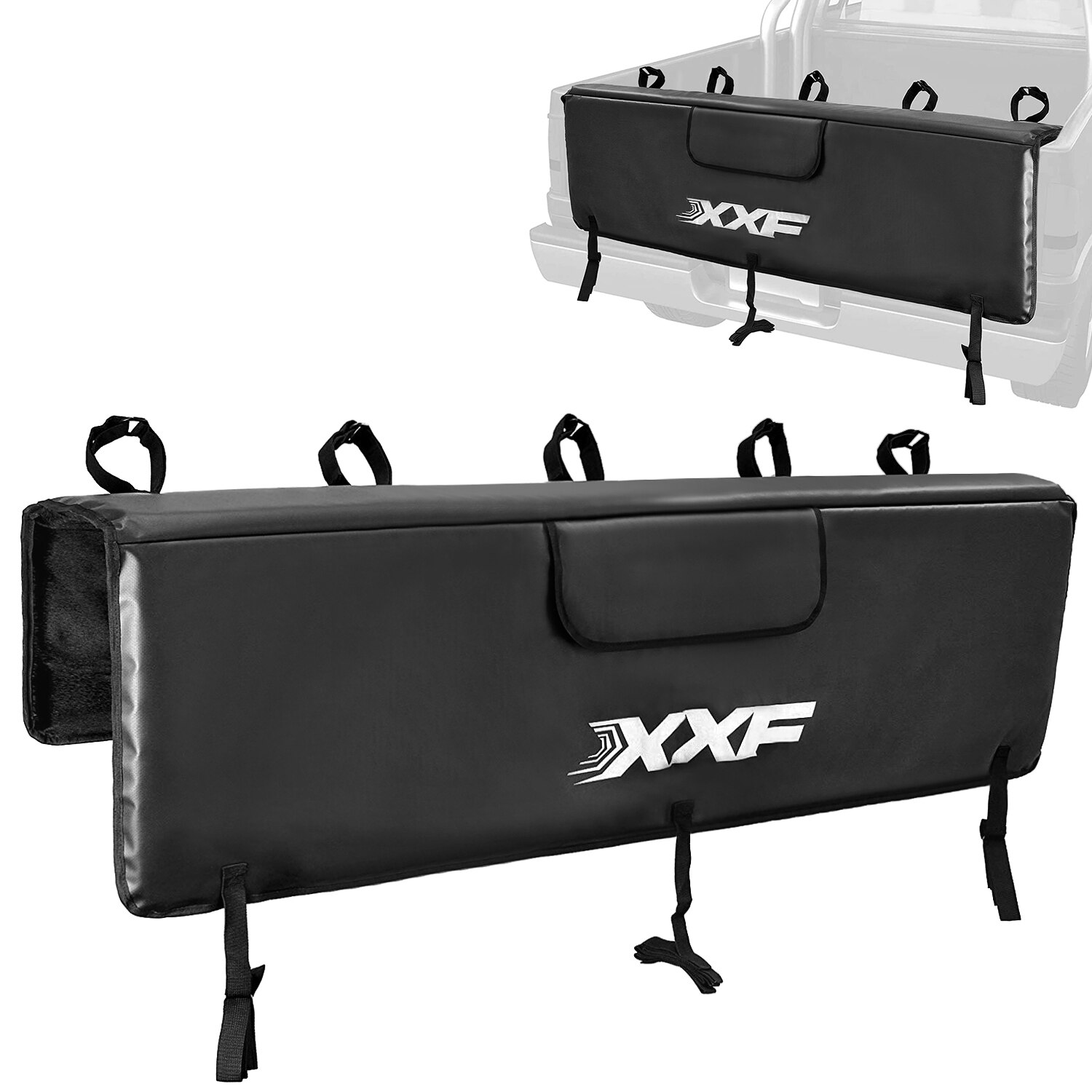VEVOR Achterklep fietspad, 134,6 cm vrachtwagen achterklep pad voor 5
