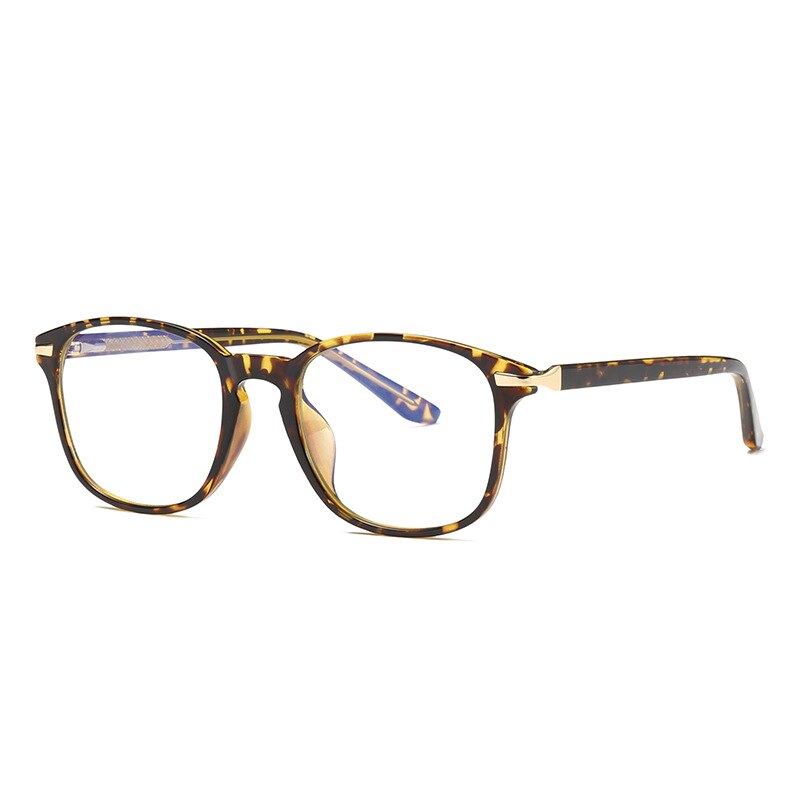 Gafas TR90 ultraligeras para hombre y mujer, monturas para ordenador, 49508: C3Leopard