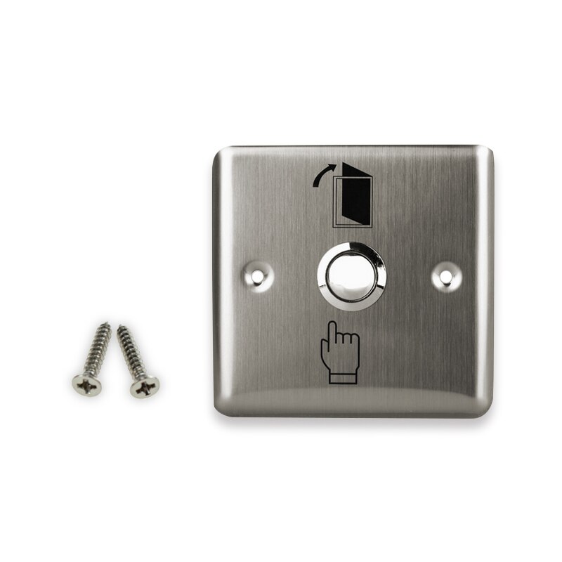 Exit Button Release Push Switch with Blue LED Light for Access Control System for Home Security Protection