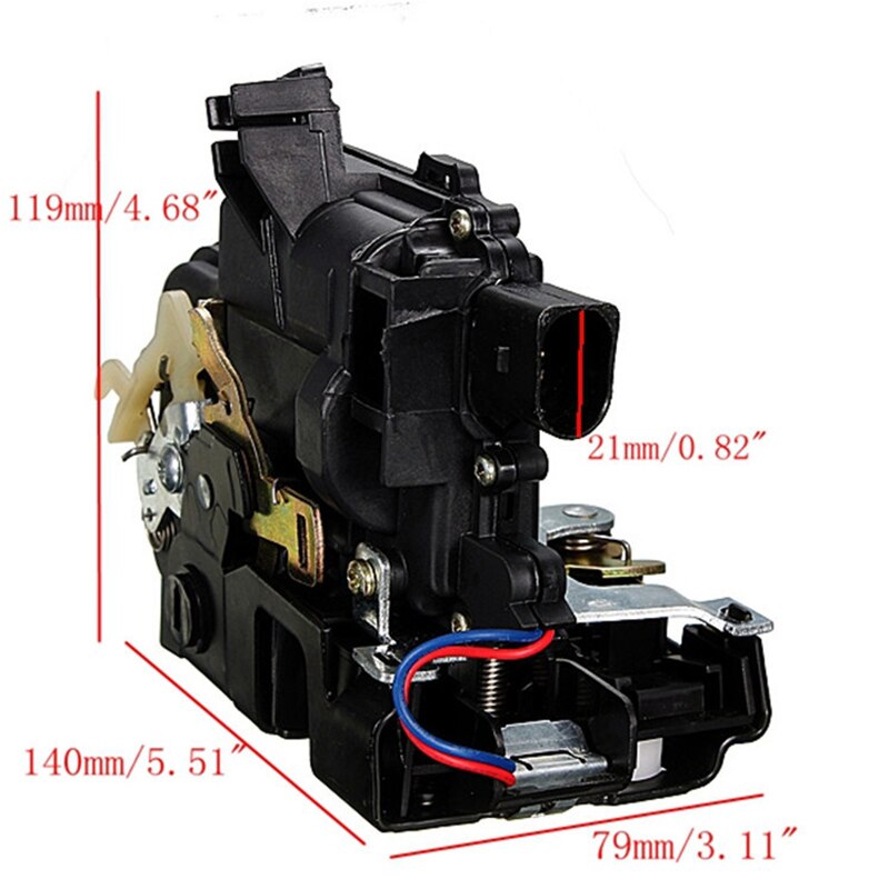 CARCHET 6PINS Door lock actuator for VW Passat B5 Golf Jetta MK4 Beetle Door Lock Actuator Rear Left Side Door Lock Mechanism