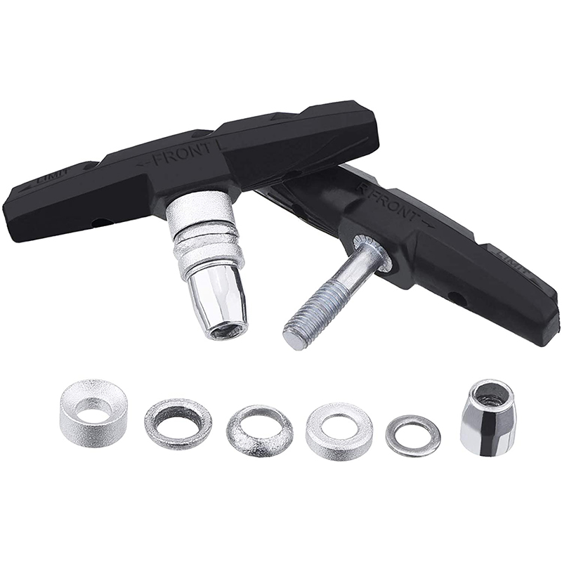 4 Pairs V-shaped Silent Brake Pads Suitable For BMX Road Mountain Bike Silent Durable Brake Pads Bicycle Accessories