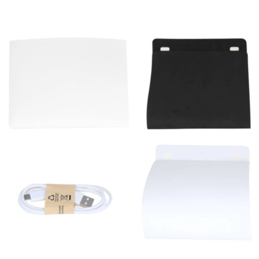 Tragbarer, zusammenklappbarer LED-Fotostudio-Mini-Foto-Lampenkasten, kleine Größe, 20 cm, praktisches Handgepäck-Kamera-Zubehör