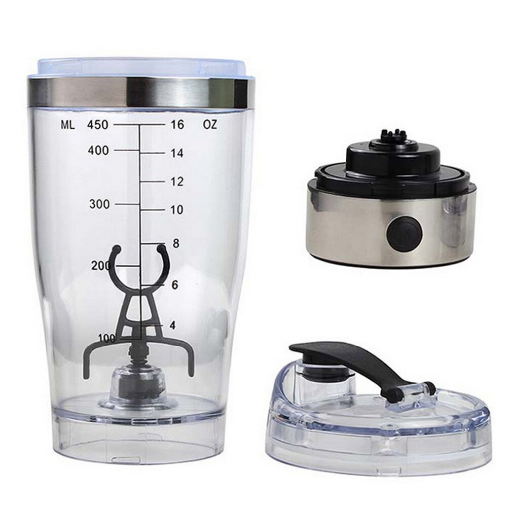 450ml torq elektrisk protein shaker usb shaker flaskor mjölk kaffe mixer vattenflaska rörelse vortex tornado smart mixer