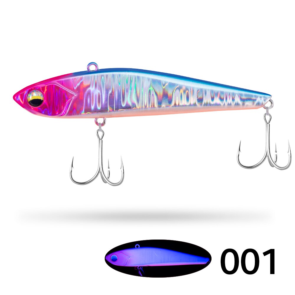 D1 nowe zimowe wędkowanie na przynęty VIB ciężkie lekkie 95mm Mini niewielkie 75mm wibracje 17g 30g Bass Pike okoń 2021 Tackle: 001 / 75mm