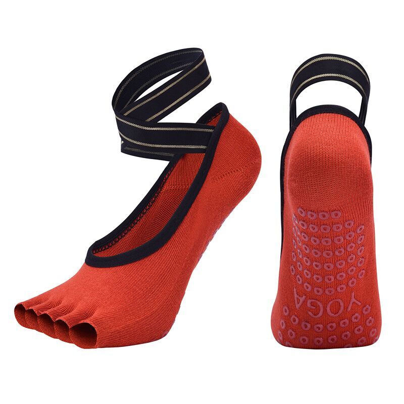 Bandage Five Toe Yoga Socks Breathable Fingerless  – Grandado