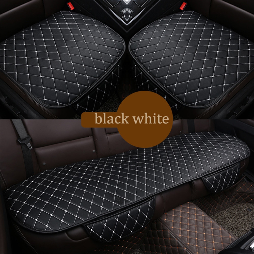 1 Pc Auto Lederen Zitkussen Kussen Stoelhoes Auto Kussen Universele Back Ondersteuning Pad Interieur Accessoires Seat Mat