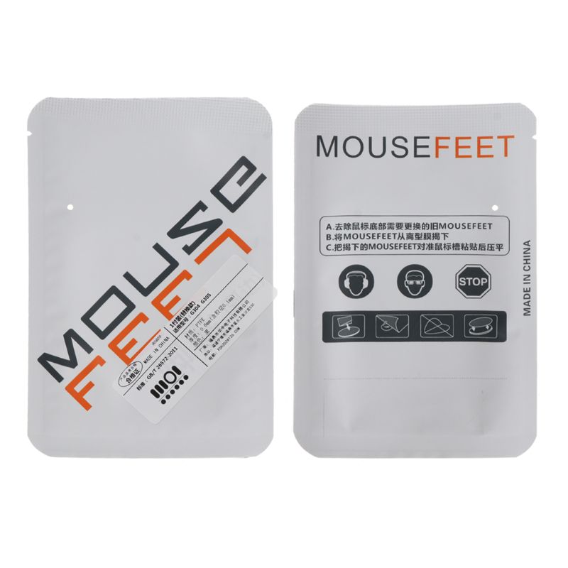 1 Set 0.6 Mm Curve Rand Muis Voeten Mouse Skates Voor Logitech G304 G305 Muis