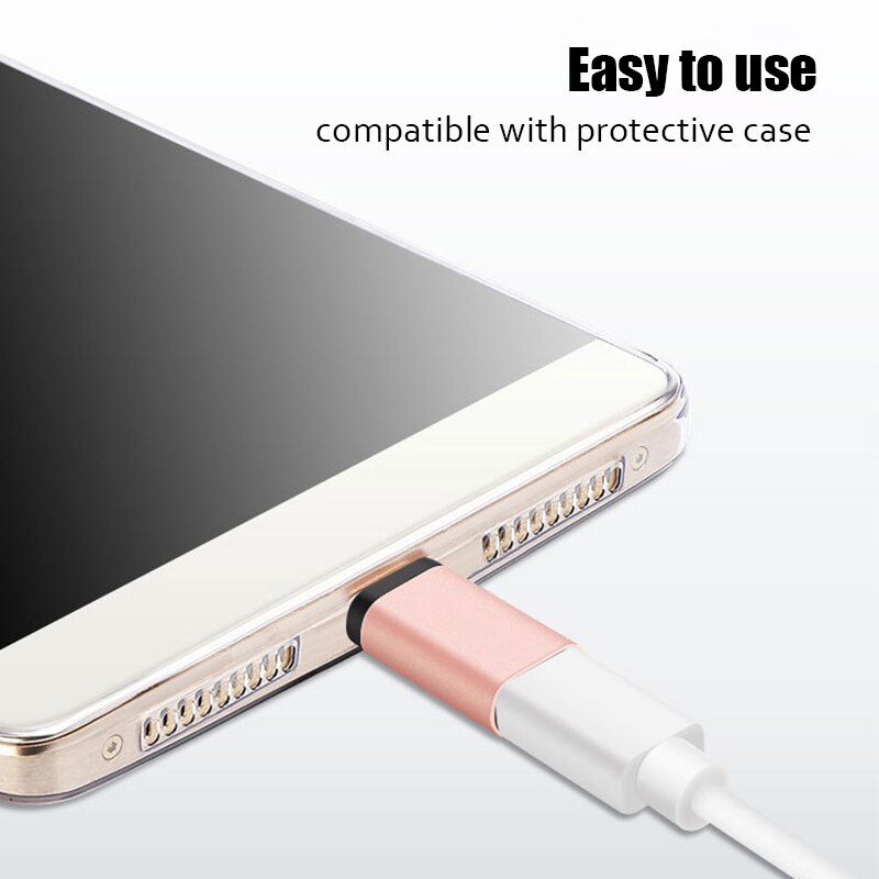 Type C-Adapter Smartphone Met Android Type C Naar Android Interface Connector Voor Xiaomi Samsung Huawei Tiny Kleine