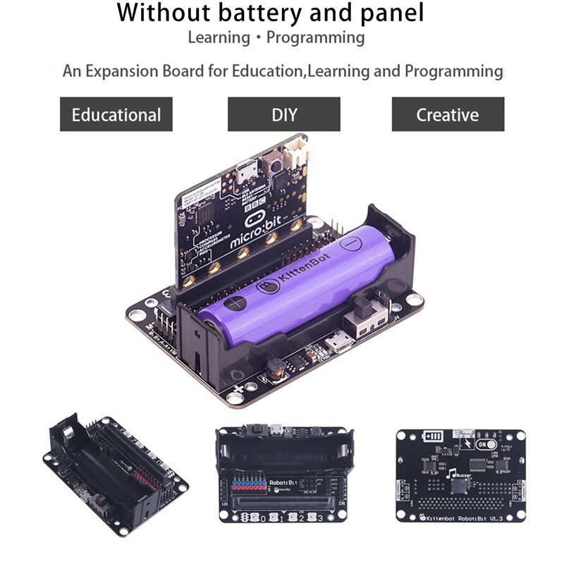 Carte d&#39;extension pour MICROBIT Python, adaptateur pour voiture intelligente, Robot de programmation, bricolage