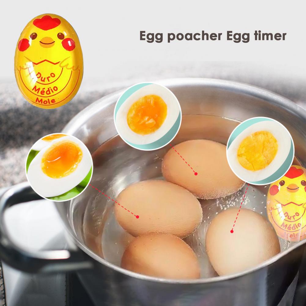 Essential Boiled Egg Timer Eco-Friendly Egg Kitchen Timer No BPA Boiling Eggs Soft Boiled Egg Color Changing Indicator