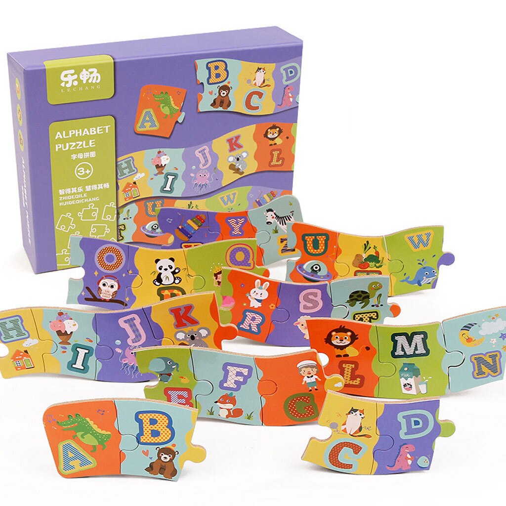 Houten 3D Puzzel Houten Speelgoed Voor Kinderen Montessori Speelgoed Puzzel Cartoon Dier Puzzel Kids Educatief Spel Blokken